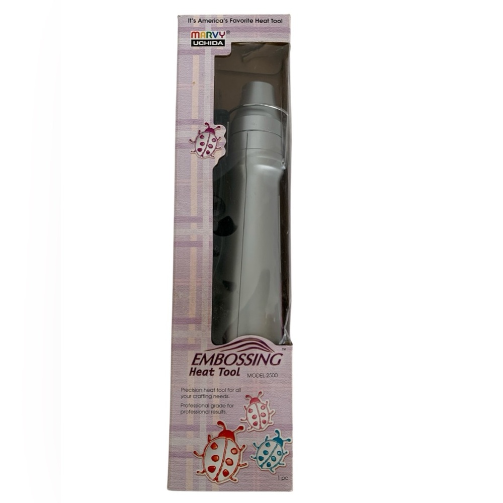 Marvy Uchida Embossing Heat Tool Stand Electric Gray Craft DIY Projects Orig Box